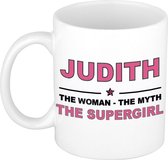 Judith The woman, The myth the supergirl cadeau koffie mok / thee beker 300 ml