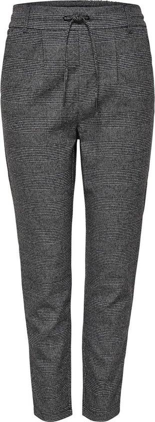 Only poptrash tapered fit chino broek zwart grijs geruit - valt kleiner -  Maat S-L32 | bol.com
