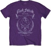 Black Sabbath Heren Tshirt -M- The End Mushroom Cloud Paars