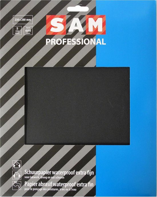 zijn Omleiden Feodaal SAM professional schuurpapier waterproof extra fijn - 5 stuks | bol.com