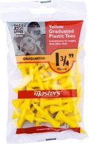Masters - Graduated Tees 1 3/4" geel 30 stuks