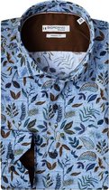 Giordano Lange mouw Overhemd - 207834 Bleu (Maat: XXL)