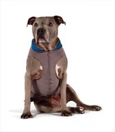 Goldpaw - Double Fleece Pullover - Extra Warme Rekbare Hondenjas/Hondentrui  - Grijs/Blauw - Maat 12 (5-15kg)