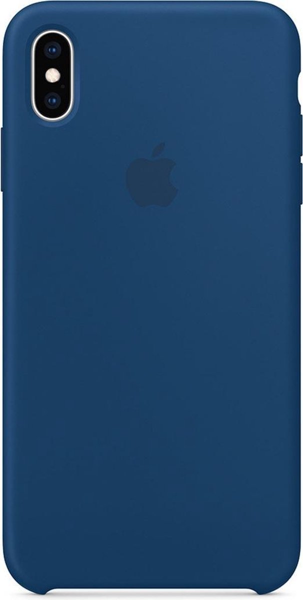 Apple iPhone XS Max Siliconen Case - Blauw