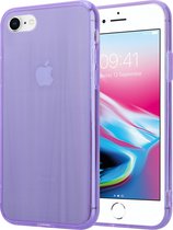 Gekleurde laser case geschikt voor Apple iPhone 8 / 7 - paars