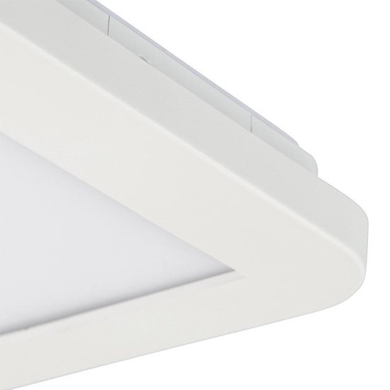 QAZQA steve - Moderne Dimbare LED Plafondlamp met Dimmer voor badkamer - 1 lichts - L 170 mm - Wit - Woonkamer | Slaapkamer | Keuken - QAZQA