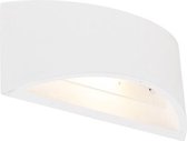 QAZQA tum - Moderne Wandlamp voor binnen - 1 lichts - D 8.5 cm - Wit - Woonkamer | Slaapkamer | Keuken