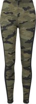 Urban Classics Legging -4XL- Camo Stripe Bruin/Groen