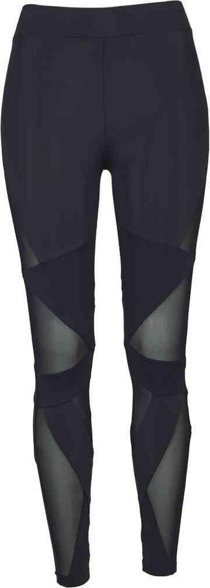 Urban Classics Triangle Tech Mesh Dames Legging – XS Zwart