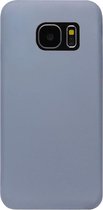 ADEL Premium Siliconen Back Cover Softcase Hoesje Geschikt voor Samsung Galaxy S7 Edge - Lavendel Blauw