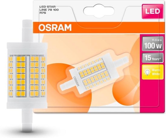 OSRAM 4058075138483 LED-lamp Energielabel A++ (A++ - E) R7s Staaf 11.5 W =  100 W... | bol.com
