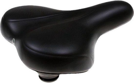Foto: Selle comfortabel fietszadel e bike waterdicht schokabsorberend unisex zwart