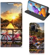 Telefoon Hoesje Samsung Galaxy A21s Bookcase Amsterdamse Grachten