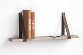 Set Leren Plankdragers Bruin