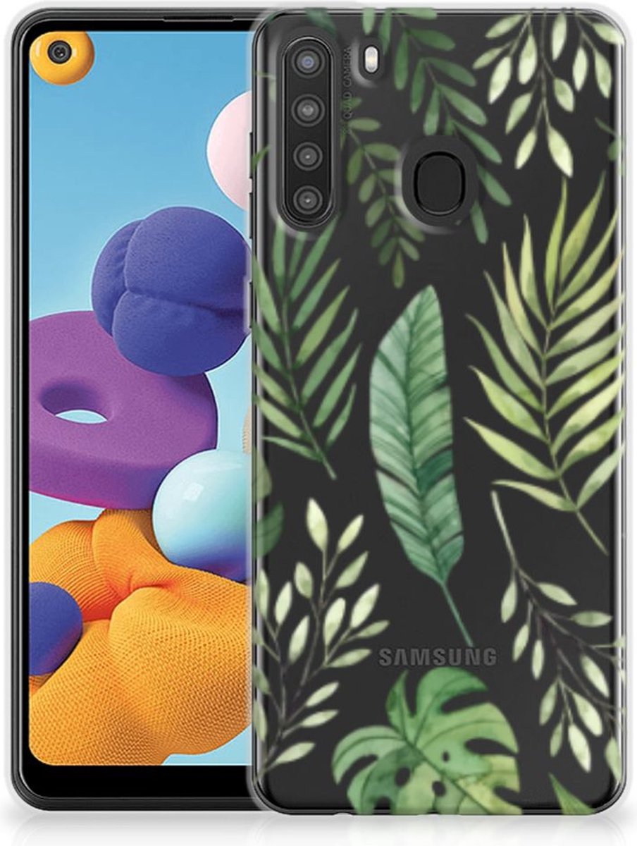 Samsung Galaxy A21 TPU Case Leaves