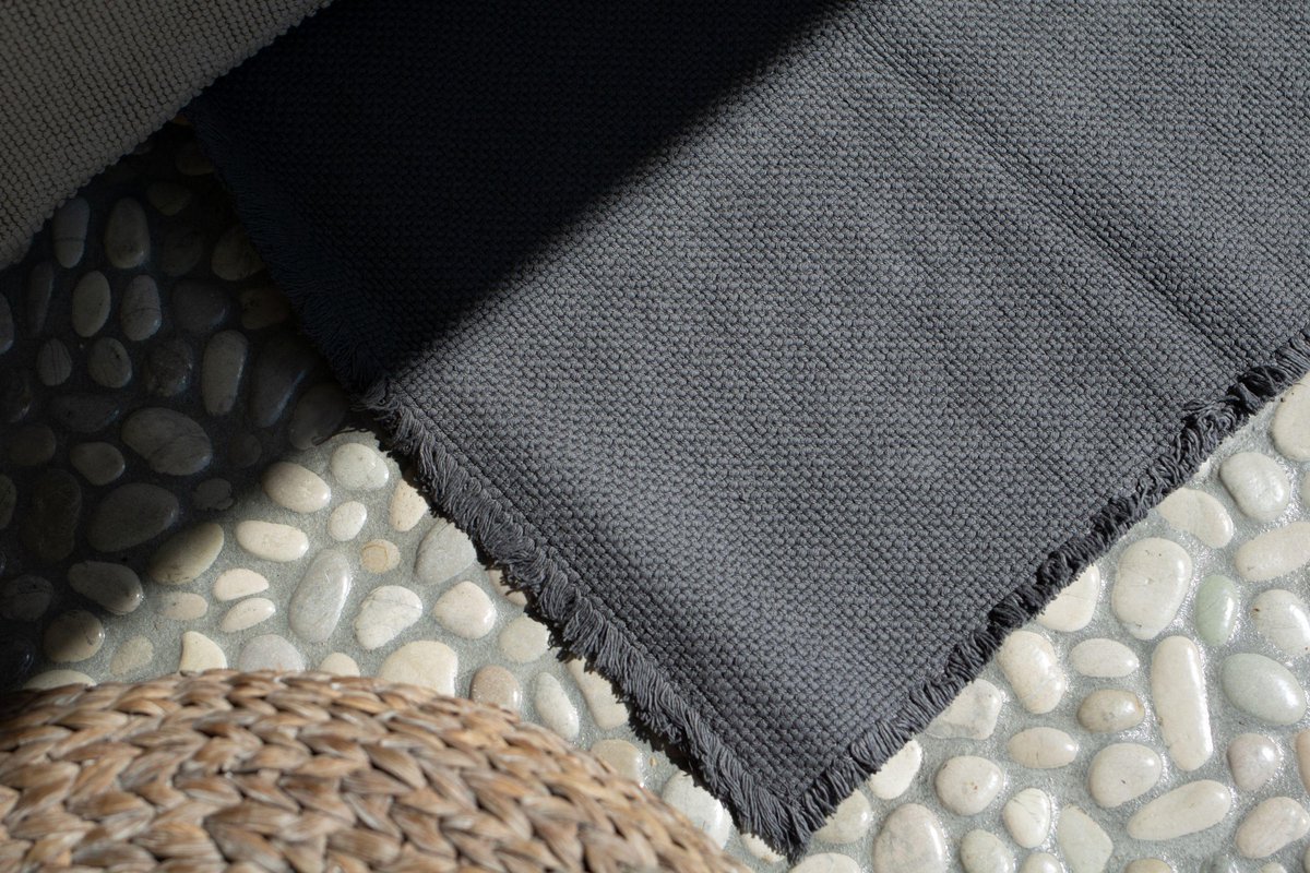 House in Style Luxe baduitloper Patara 100% katoen, 50 x 80 cm, zandkleur