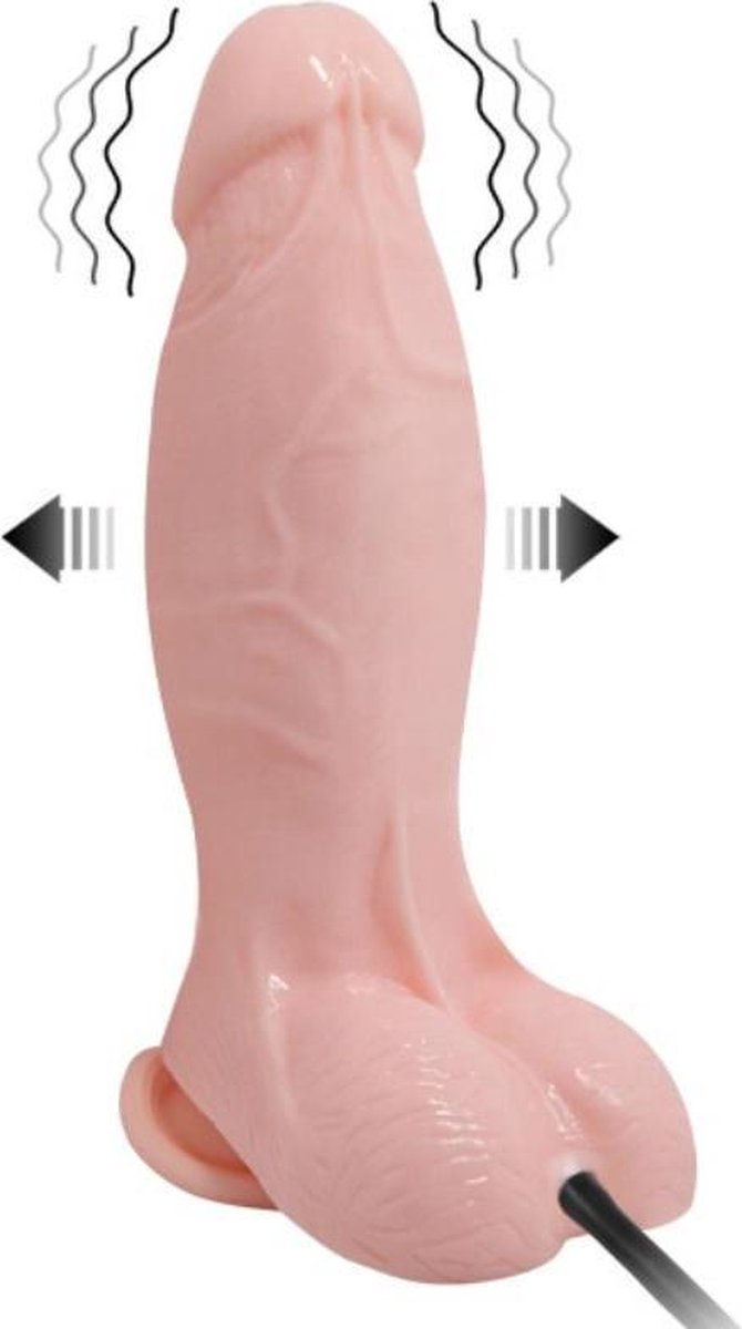 BAILE VIBRATORS | Inflatable And Vibrating Realistic Dildo 18.8 Cm