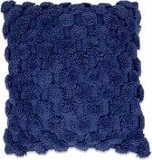 In The Mood Poseidon Kussen 45 x 45 cm (9 kleuren) - 2 stuks - Indigo Blauw