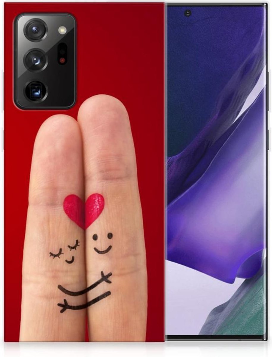 Samsung Galaxy Note20 Ultra Silicone Back Cover Liefde - Origineel Romantisch Cadeau