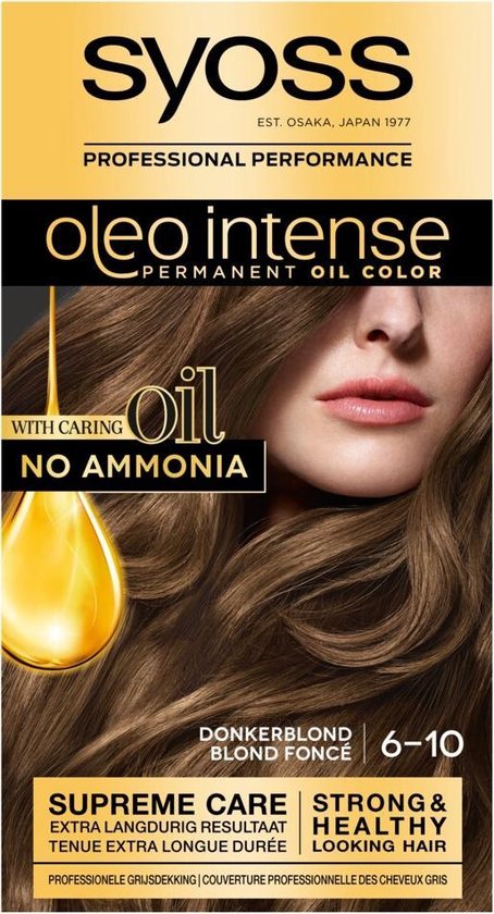 SYOSS Oleo Intense 6-10 Donkerblond Haarverf - 1 stuk