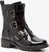 Blue Box dames lak biker boots - Zwart - Maat 41