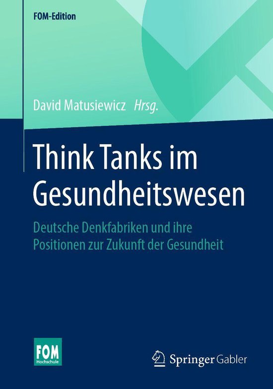 Medicine (German Language) - Think Tanks im Gesundheitswesen - cover