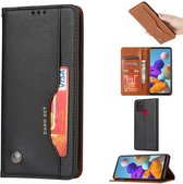 Samsung Galaxy A21S Hoesje Portemonnee Book Case Stand Zwart