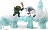 Schleich Eldrador Creatures Speelfigurenset - Aanval op de IJsrotsen -  Kinderspeelgoed voor Jongens en Meisjes - 7 tot 12 jaar - 6 Onderdelen - 42497