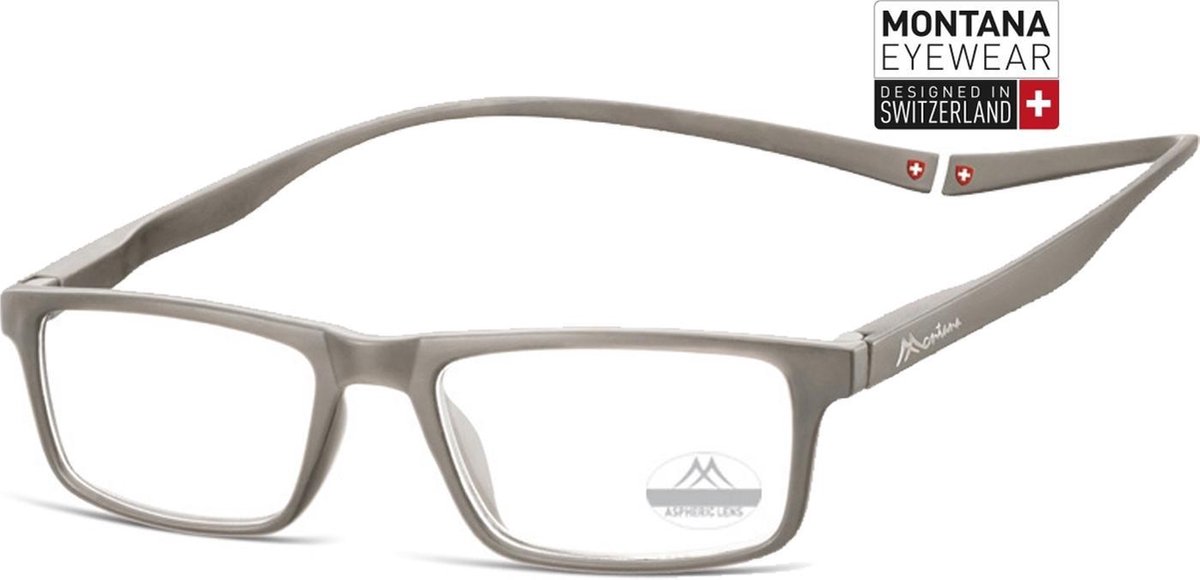 Montana Eyewear MR59C Leesbril met magneetsluiting +1.50 - grijs