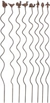 Esschert Design Plantensteunen Staal 131 Cm Roestbruin 8 Stuks