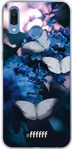 Honor Play Hoesje Transparant TPU Case - Blooming Butterflies #ffffff