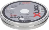 Bosch 2608619266 Disque abrasif X-Lock Standard pour Inox en étain - Droit - 115 mm (10 pièces)