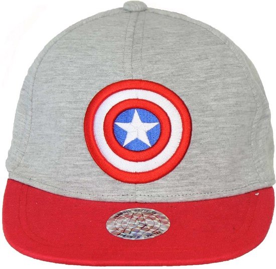 Marvel Comics Captain America Logo Snapback Cap Pet - Officiële Merchandise