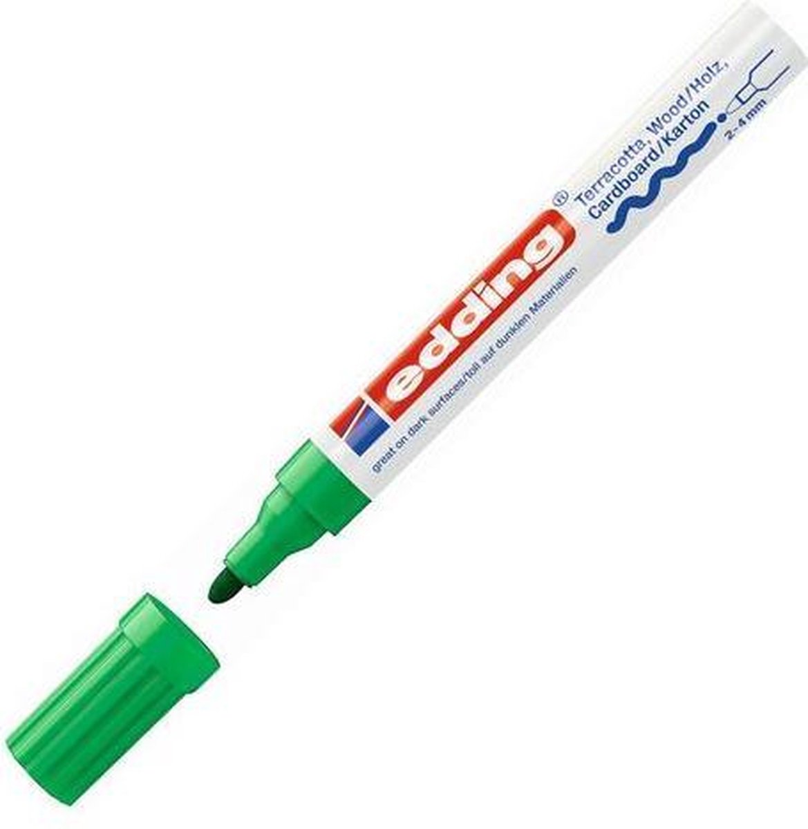 Viltstift edding 400 rond groen 1mm - 10 stuks - 10 stuks