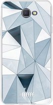 Samsung Galaxy J5 Prime (2017) Hoesje Transparant TPU Case - Mirrored Polygon #ffffff