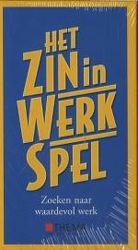 Zin In Werk Spel - cover
