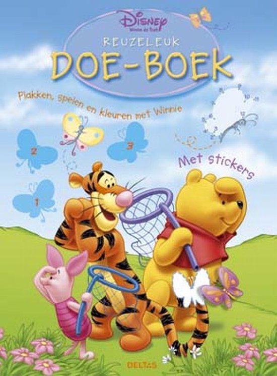 Cover van het boek 'Disney reuzeleuk doe-boek Winnie De Poeh' van Walt Disney Studio’s