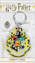 Harry Potter Poudlard Crest Porte-clés en caoutchouc multicolore