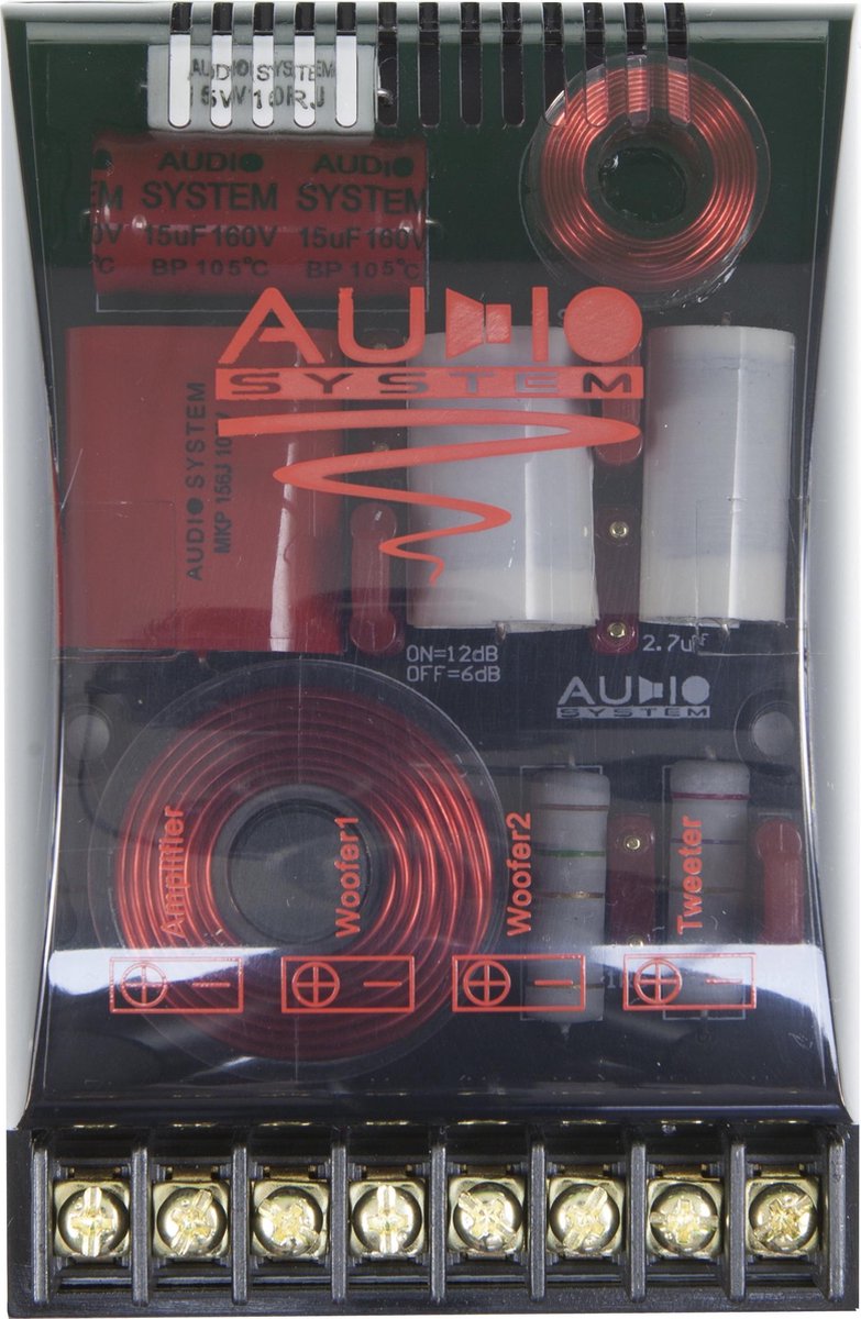 AUDIO SYSTEM 2-Weg Crossover 2-weg cross-over met 1749-voudige akoestische aanpassing