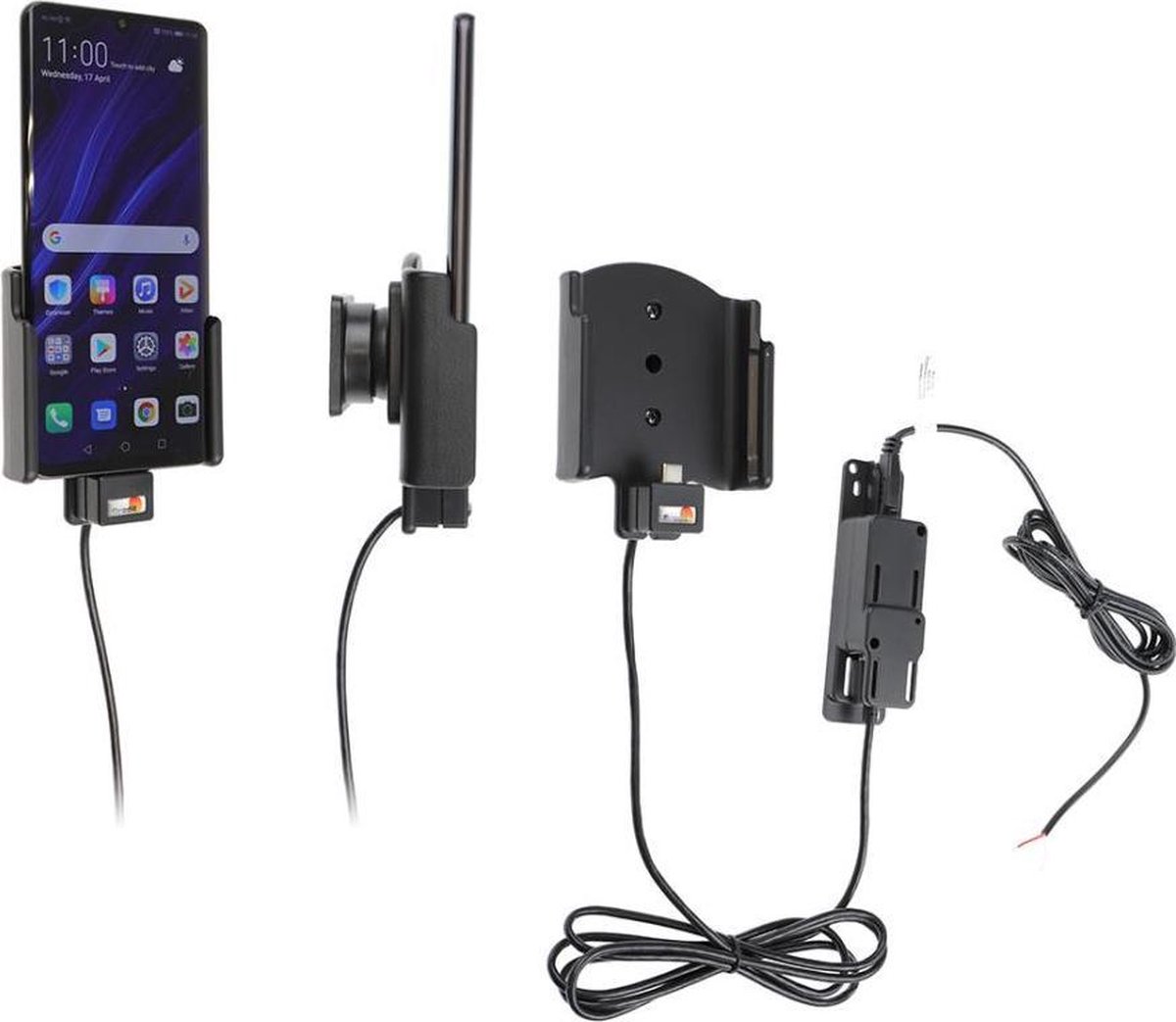 Brodit houder geschikt voor Huawei P30 Pro Actieve houder met vaste voeding