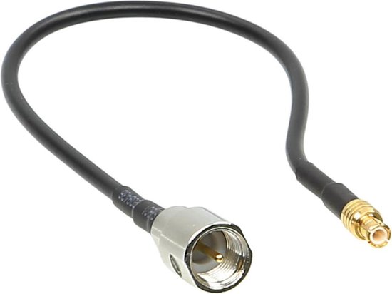 deleyCON Antenna Coaxial To DVB-T Adapter (MCX) - Antenna Bus To DVB-T Plug - Compatible with DVB-T Devices - Black deleyCON Antenna Coaxial To DVB-T Adapter (MCX) - Antenna Bus To DVB-T Plug - Compatible with DVB-T Devices - Black