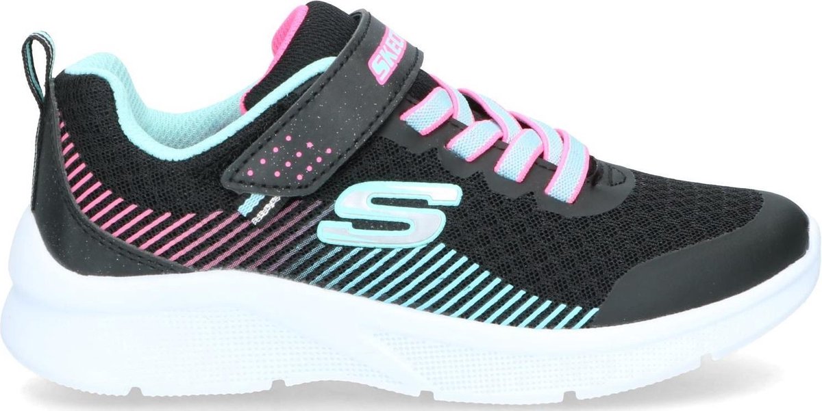 plotseling bereiken vod Skechers Sneakers - Maat 30 - Meisjes - Zwart - Licht blauw | bol.com
