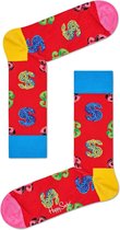 Happy Socks Andy Warhol Dollar Sokken - Rood - Maat 41-46
