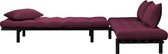 Pace Daybed Clear lacquered Bordeaux