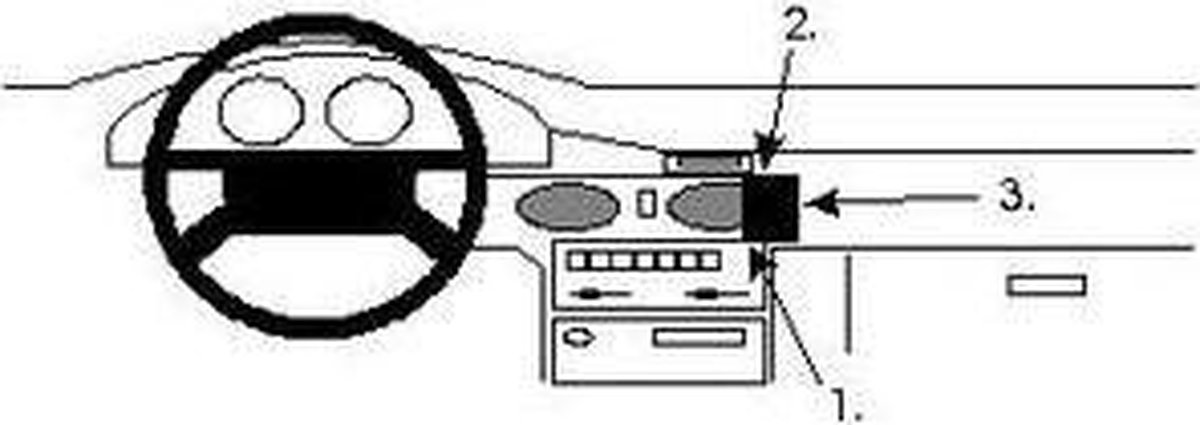 Brodit ProClip houder geschikt voor Mazda 626 1992-1997 Angled mount