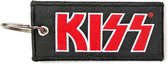 Kiss Sleutelhanger Red Logo Zwart