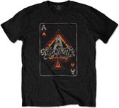 Aerosmith Heren Tshirt -M- Ace Zwart