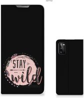 Book Case met Tekst Samsung Galaxy A41 Smart Cover Boho Stay Wild