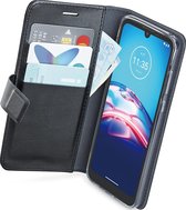 Azuri Motorola Moto E6s hoesje - Walletcase - Zwart