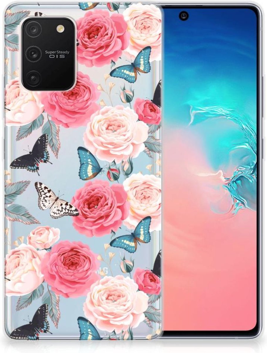 Samsung Galaxy S10 Lite TPU Case Butterfly Roses